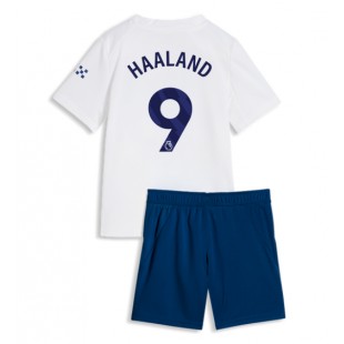 Manchester City Erling Haaland #9 Babyklær Tredje Fotballdrakt til barn 2026-27 Korte ermer (+ Korte bukser)